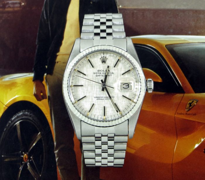 Bargain classic men's Rolex Datejust 'Linen' dial